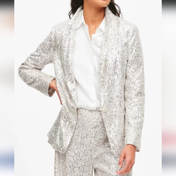 Champagne Soft Sequin Blazer - Picture 7 of 7